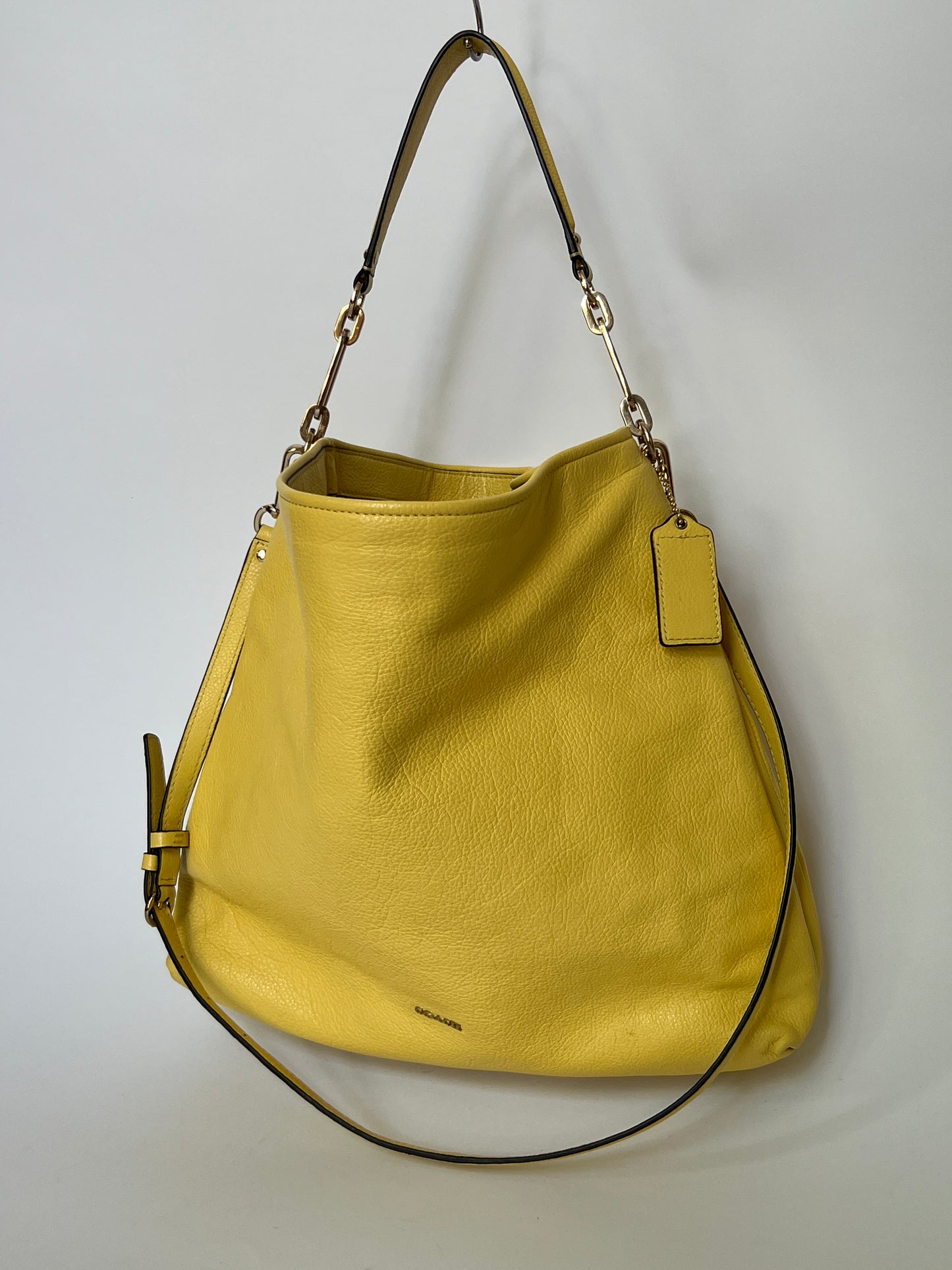 Yellow Leather Tote