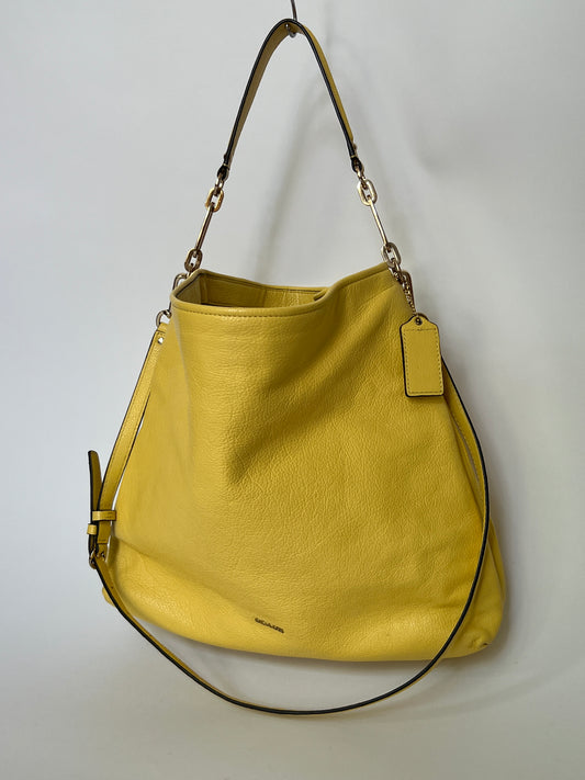 Yellow Leather Tote