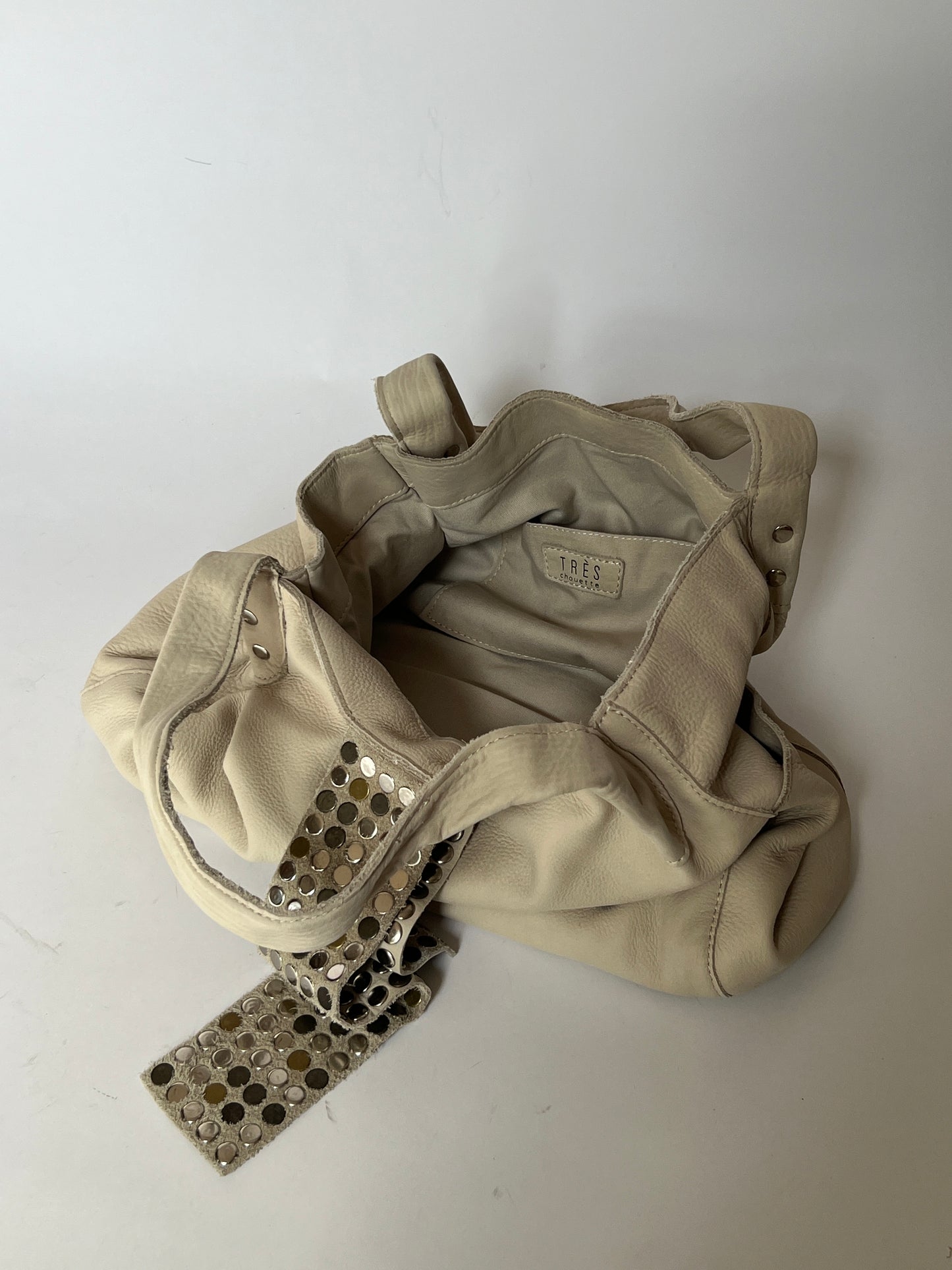 Trés Studded Leather Tote Bag