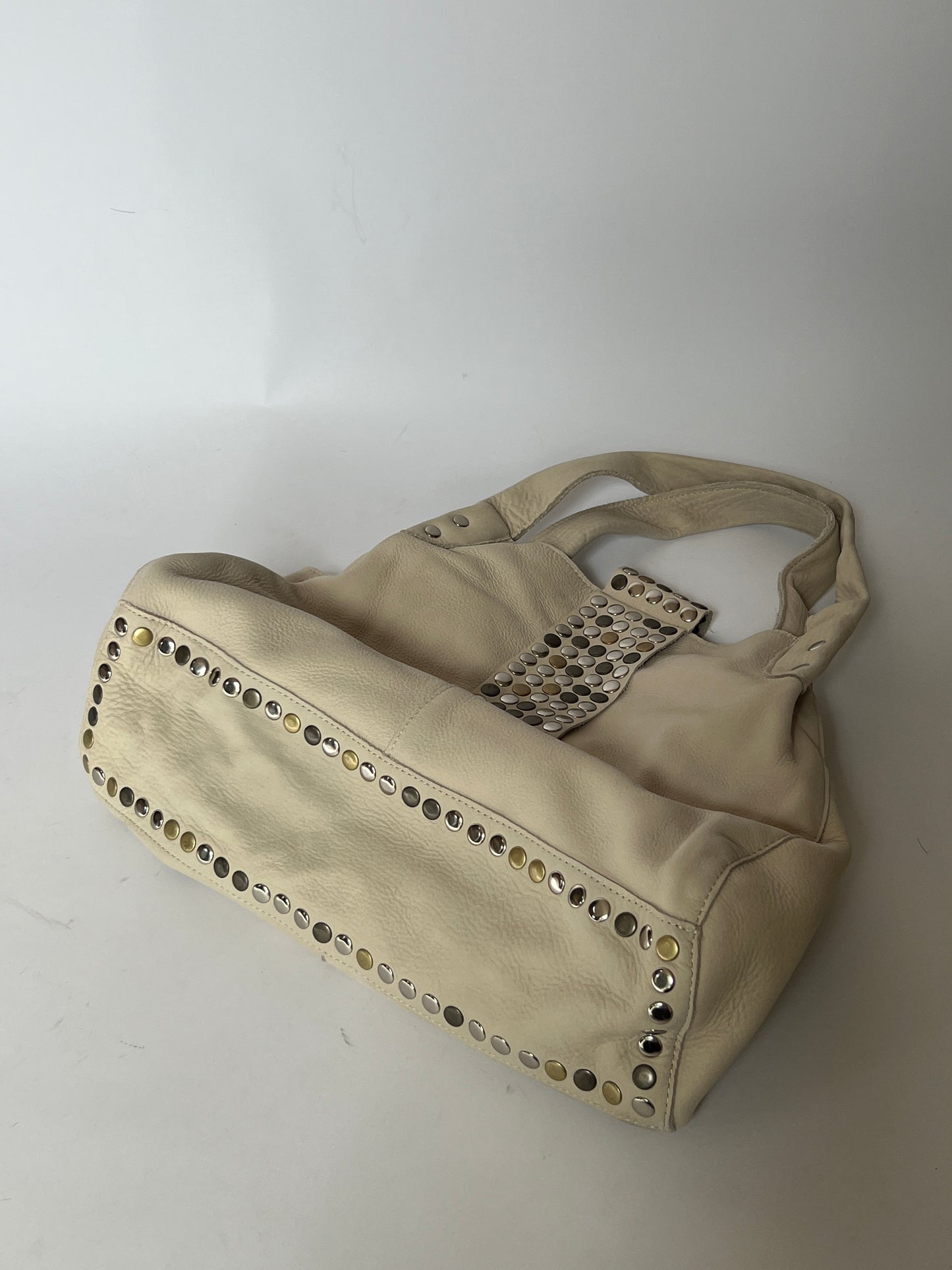 Trés Studded Leather Tote Bag