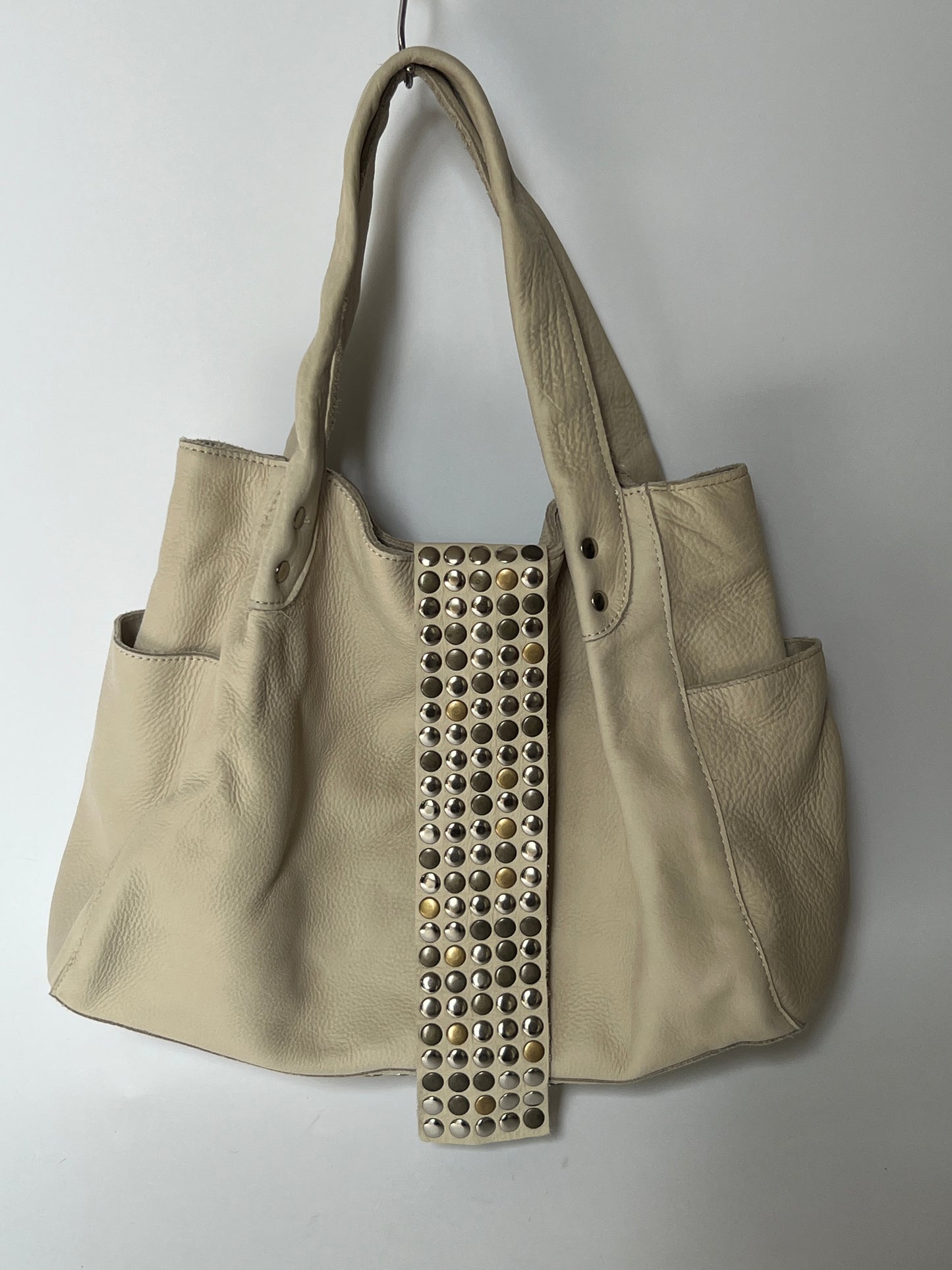 Trés Studded Leather Tote Bag