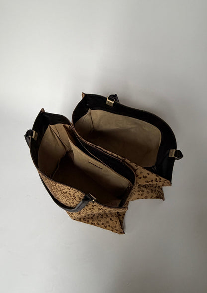 Bottega Veneta Leopard Print Pony Hair Tote