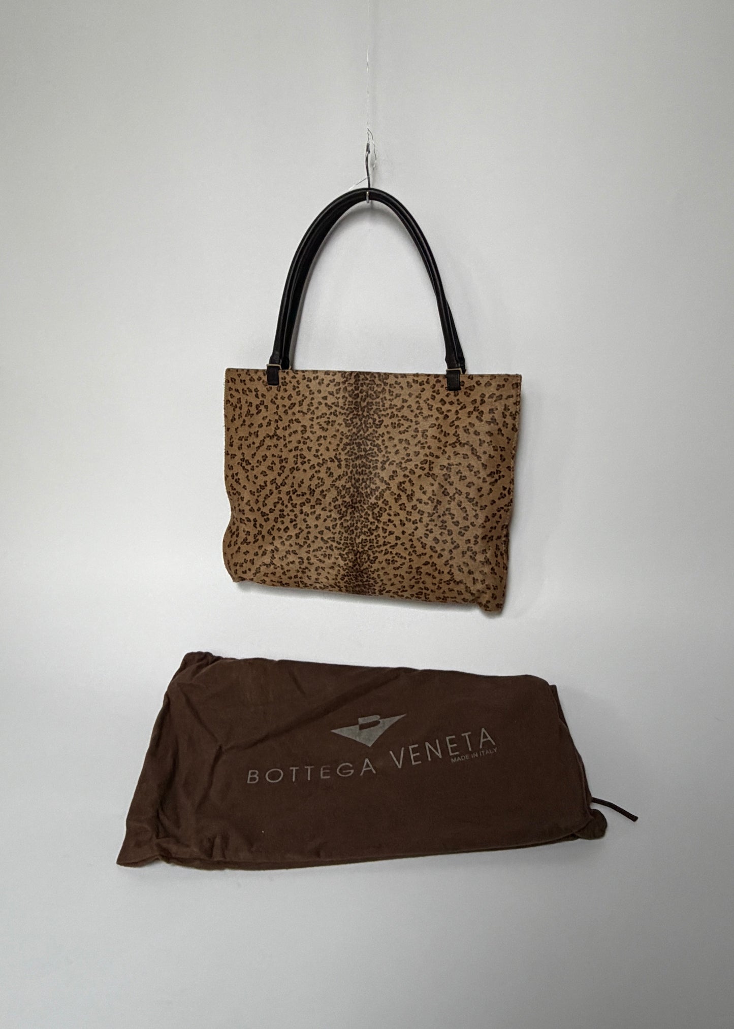 Bottega Veneta Leopard Print Pony Hair Tote