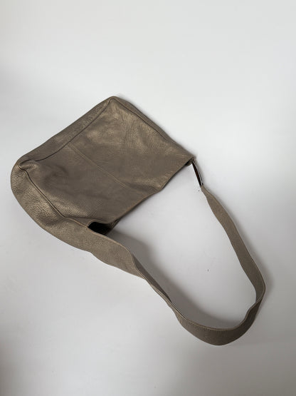 Fendi Grey Leather Bag — Silver Hardware