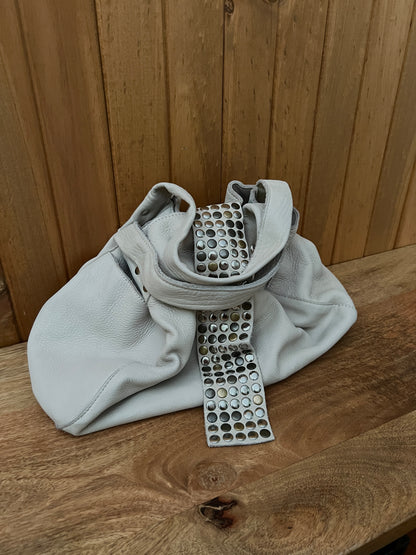 Trés Studded Leather Tote Bag