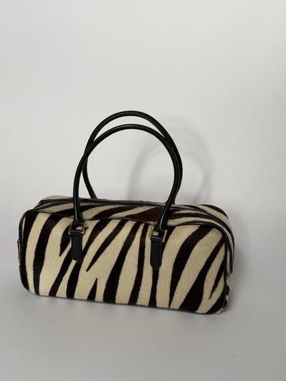 Zebra Print Pony Hair Bag