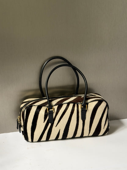 Zebra Print Pony Hair Bag