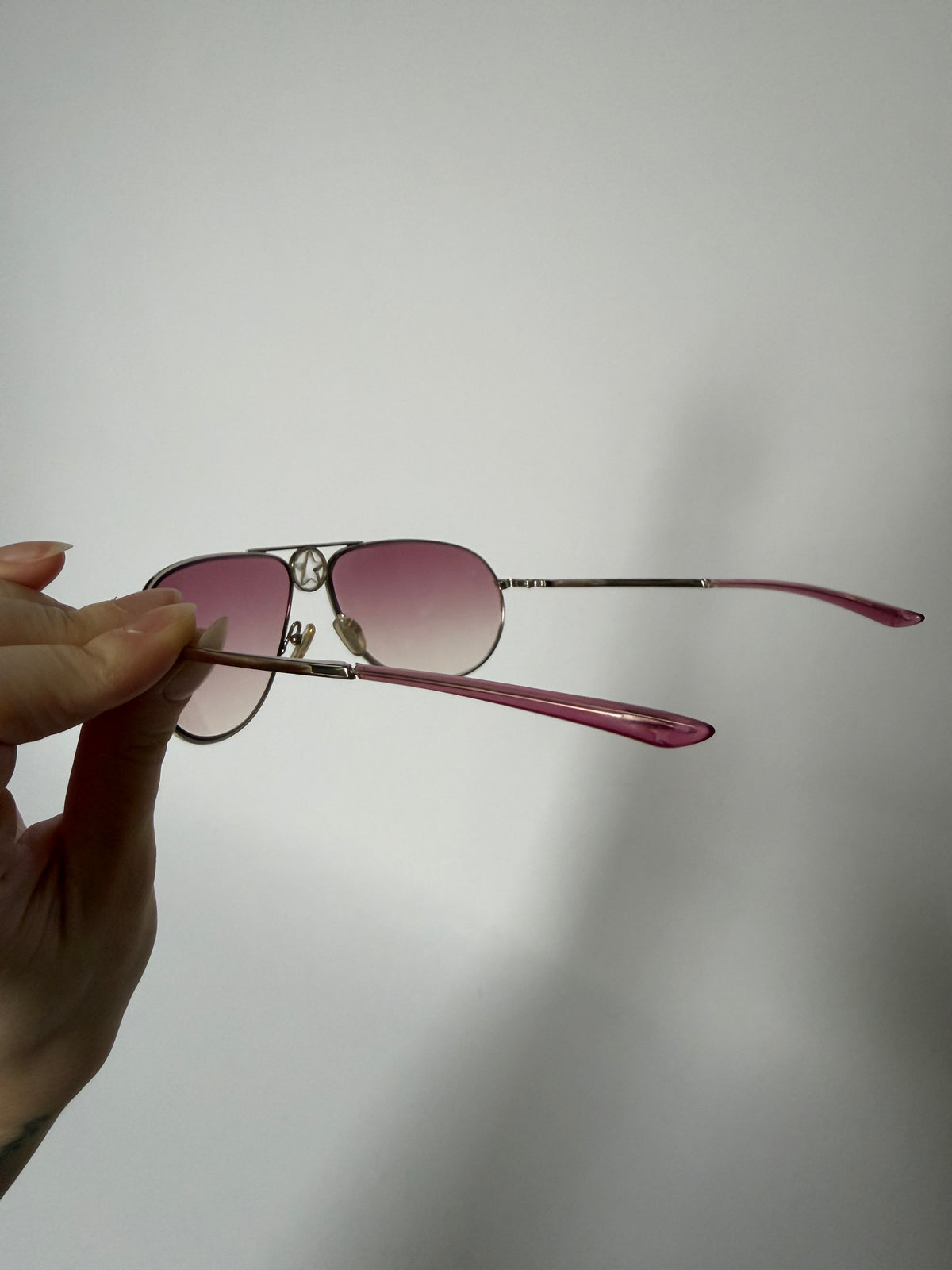 Christian Dior Hippy 1 Pink Gradient Aviator Sunglasses