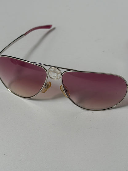 Christian Dior Hippy 1 Pink Gradient Aviator Sunglasses