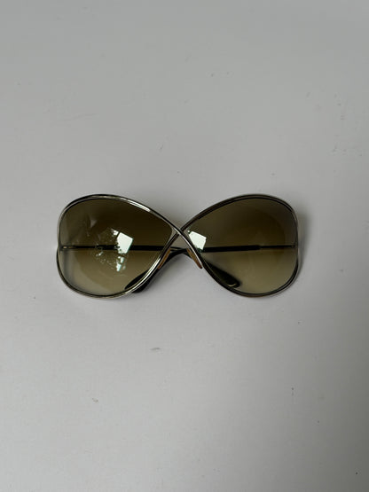Tom Ford Miranda Silver Butterfly Sunglasses