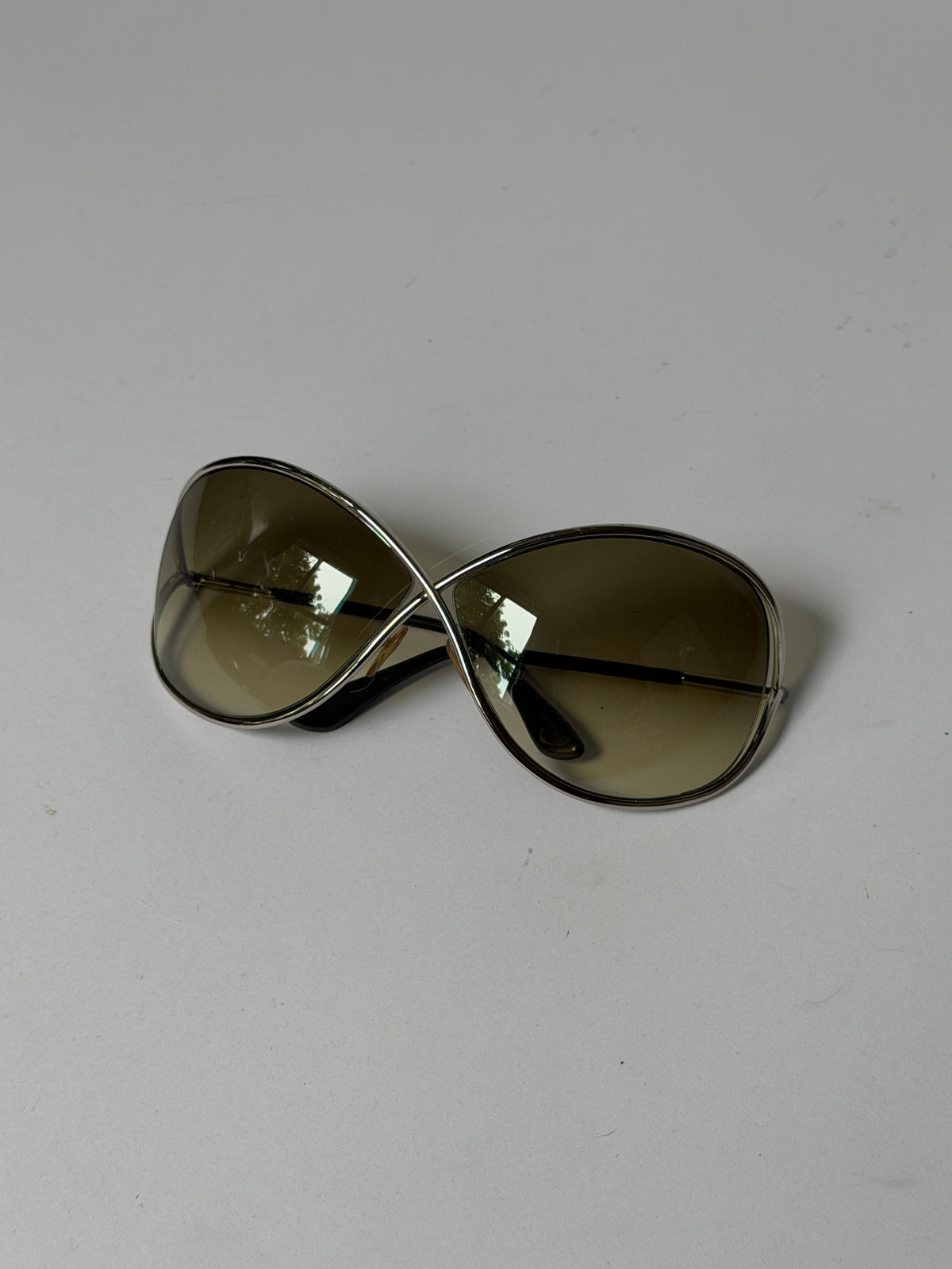 Tom Ford Miranda Silver Butterfly Sunglasses
