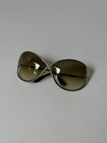 Tom Ford Miranda Silver Butterfly Sunglasses