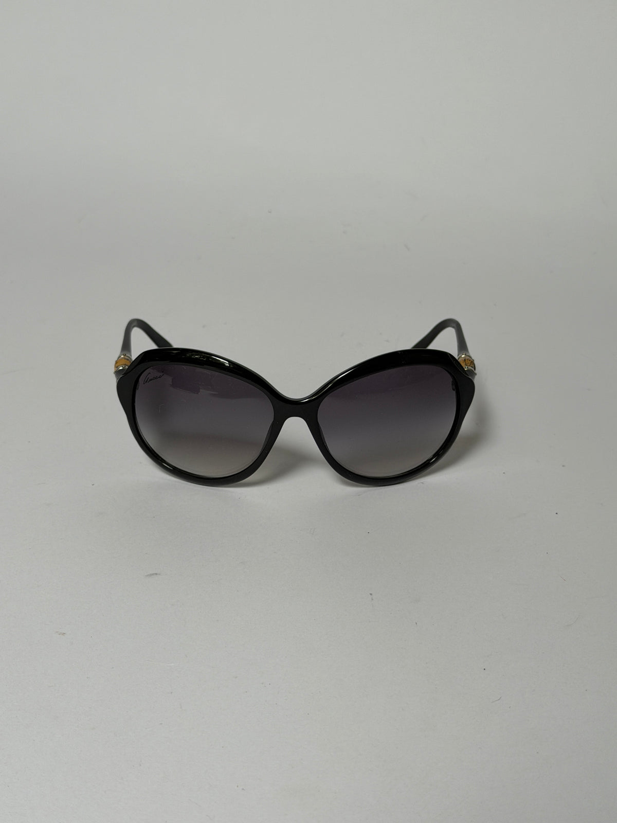 Gucci Black Bamboo Oversized Sunglasses