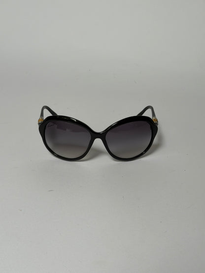 Gucci Black Bamboo Oversized Sunglasses