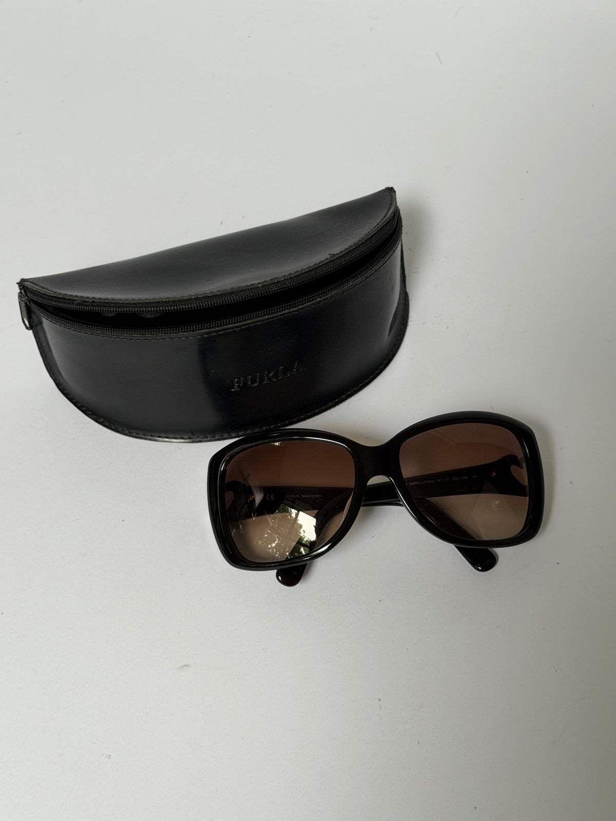 Furla Heart Detail Oversized Sunglasses