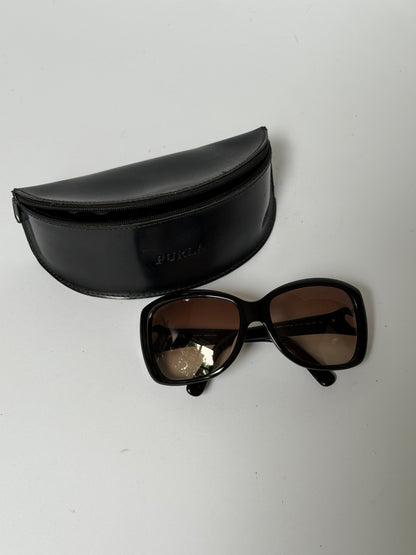 Furla Heart Detail Oversized Sunglasses
