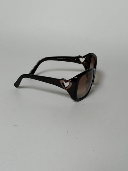 Furla Heart Detail Oversized Sunglasses