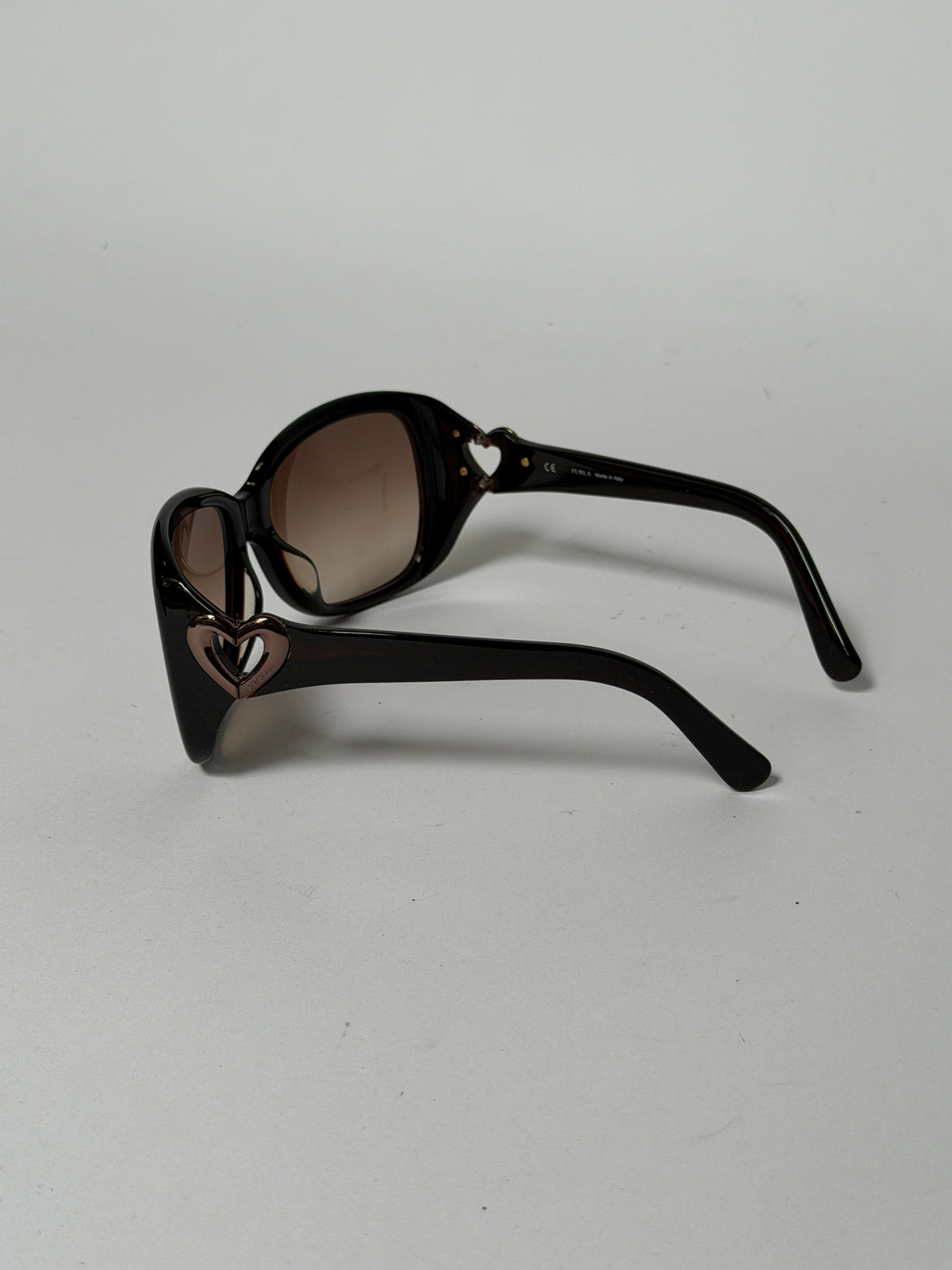 Furla Heart Detail Oversized Sunglasses
