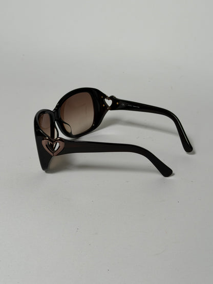 Furla Heart Detail Oversized Sunglasses