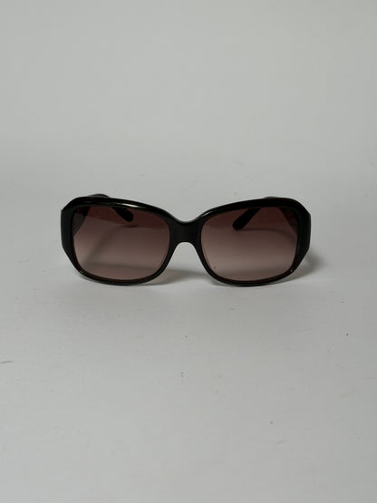 Furla Rectangular Sunglasses with Gold Logo Plaque