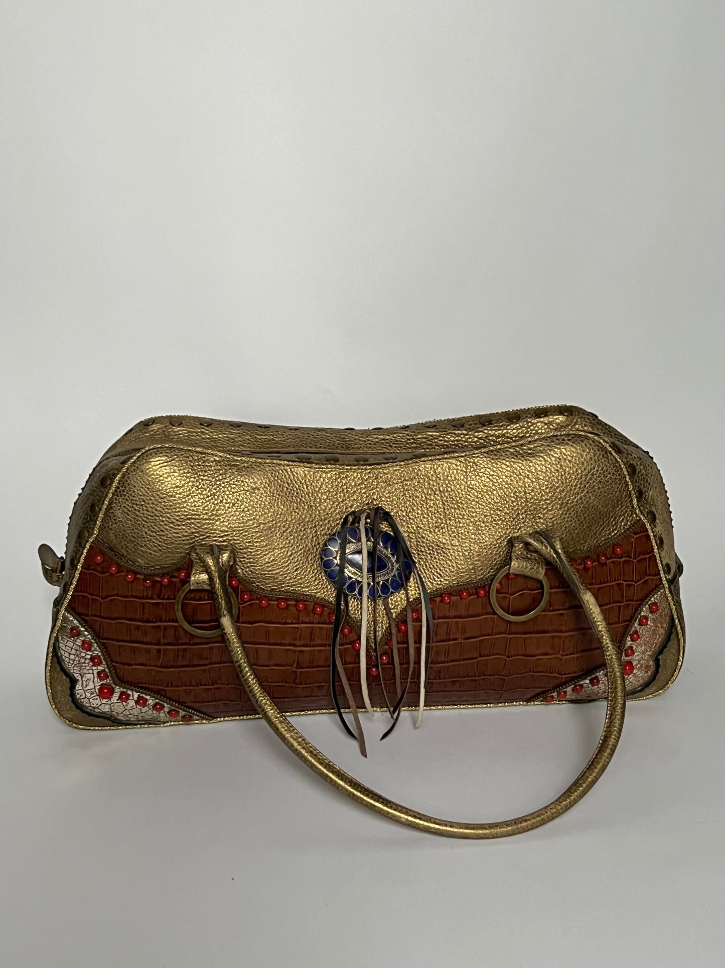 Y2K Leather Studded Bag