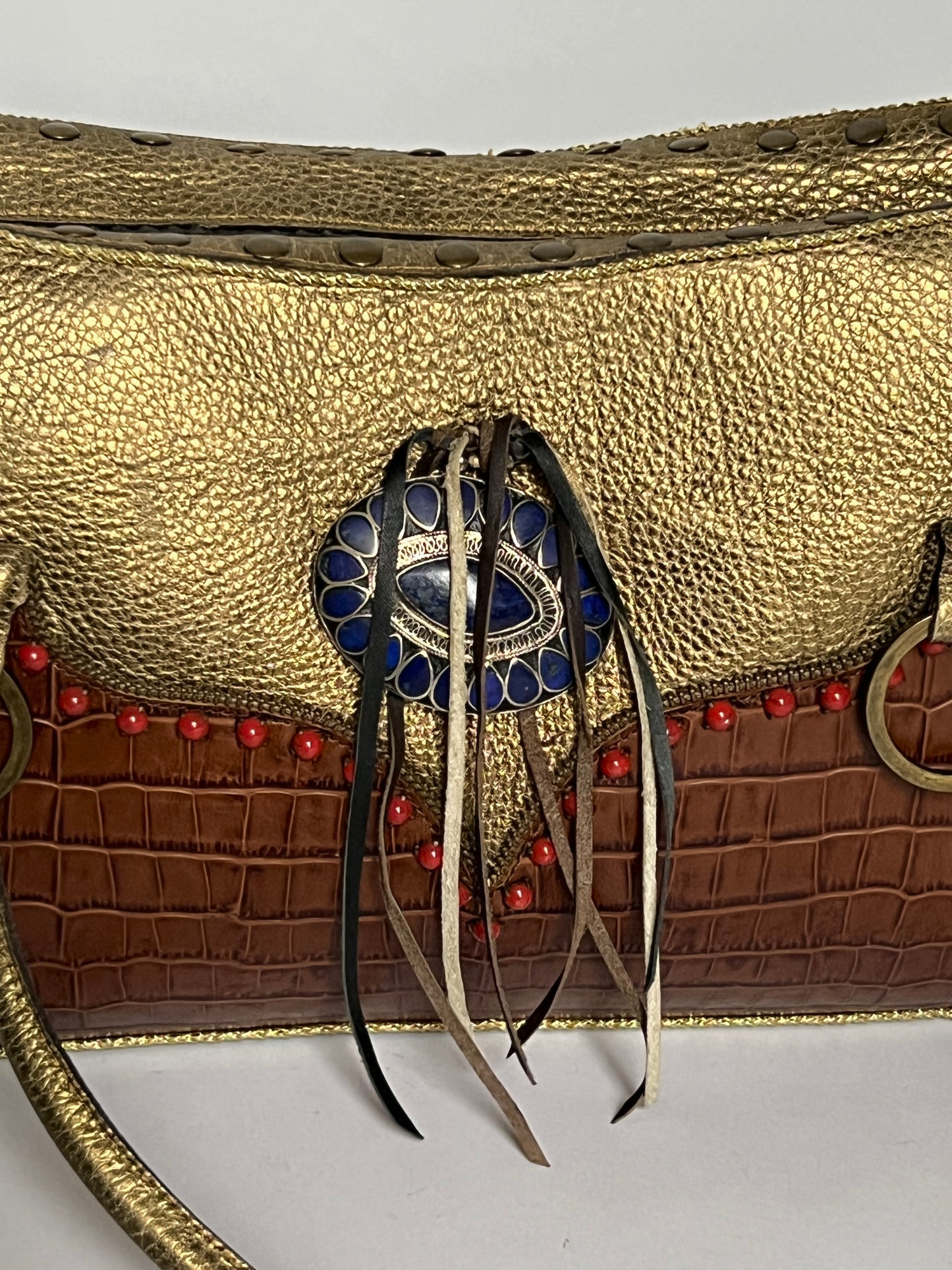 Y2K Leather Studded Bag