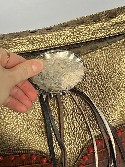 Y2K Leather Studded Bag