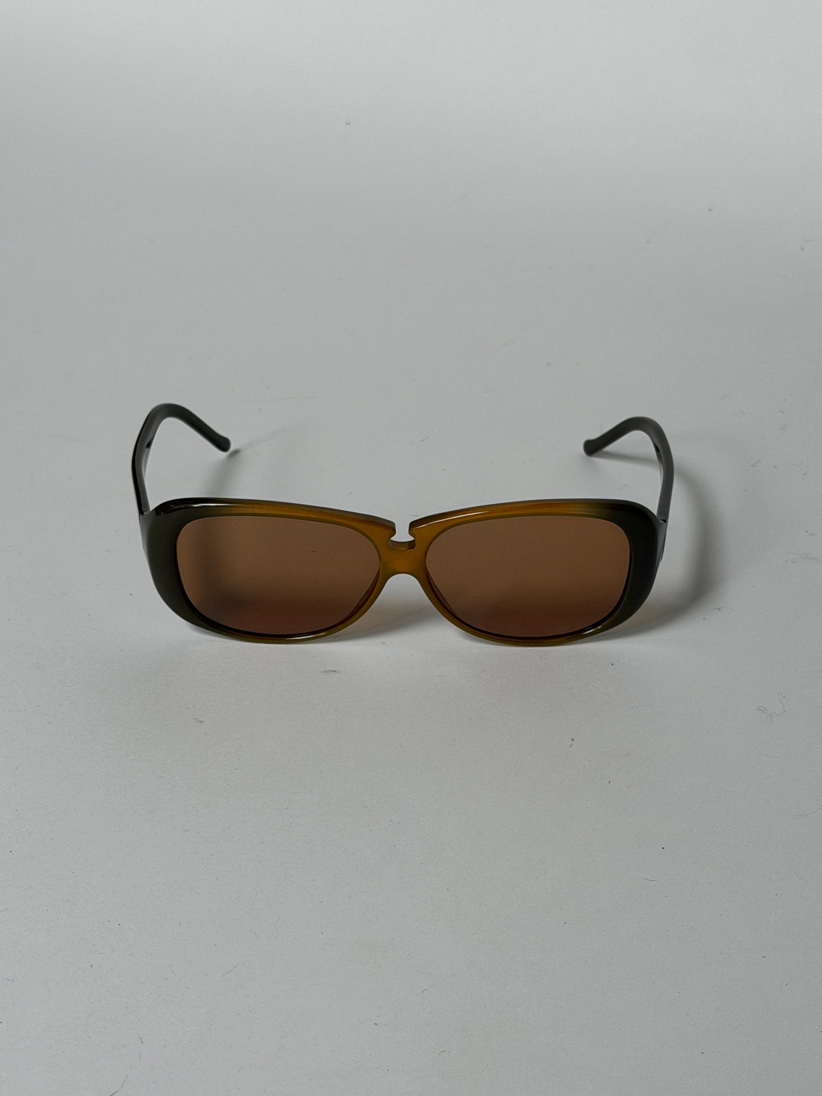 Miu Miu Olive Gradient Oversized Sunglasses