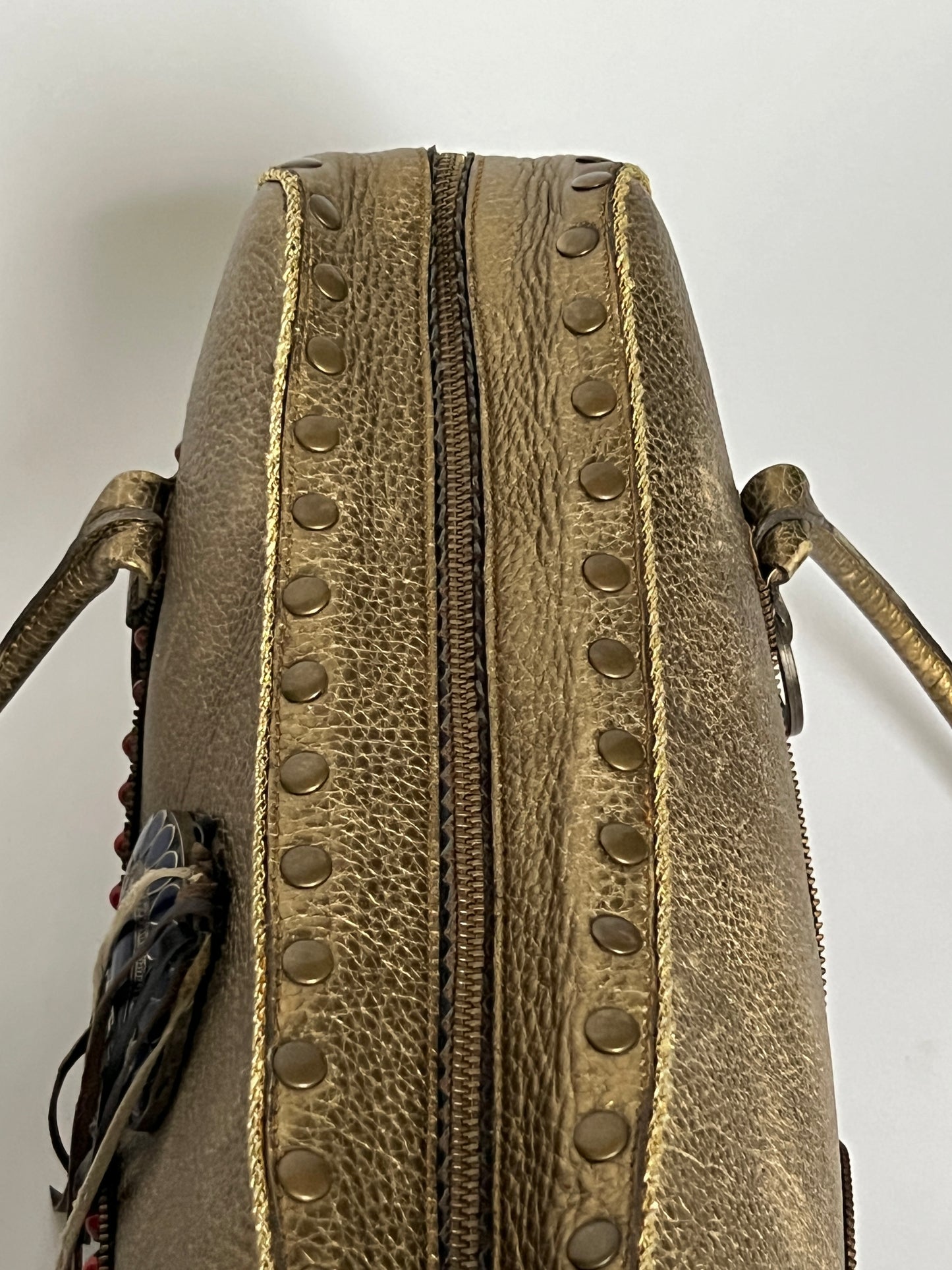 Y2K Leather Studded Bag