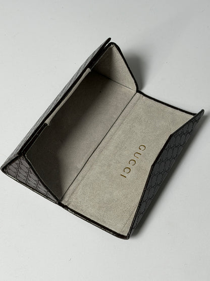Gucci Bronze Crystal Chain Oversized Sunglasses