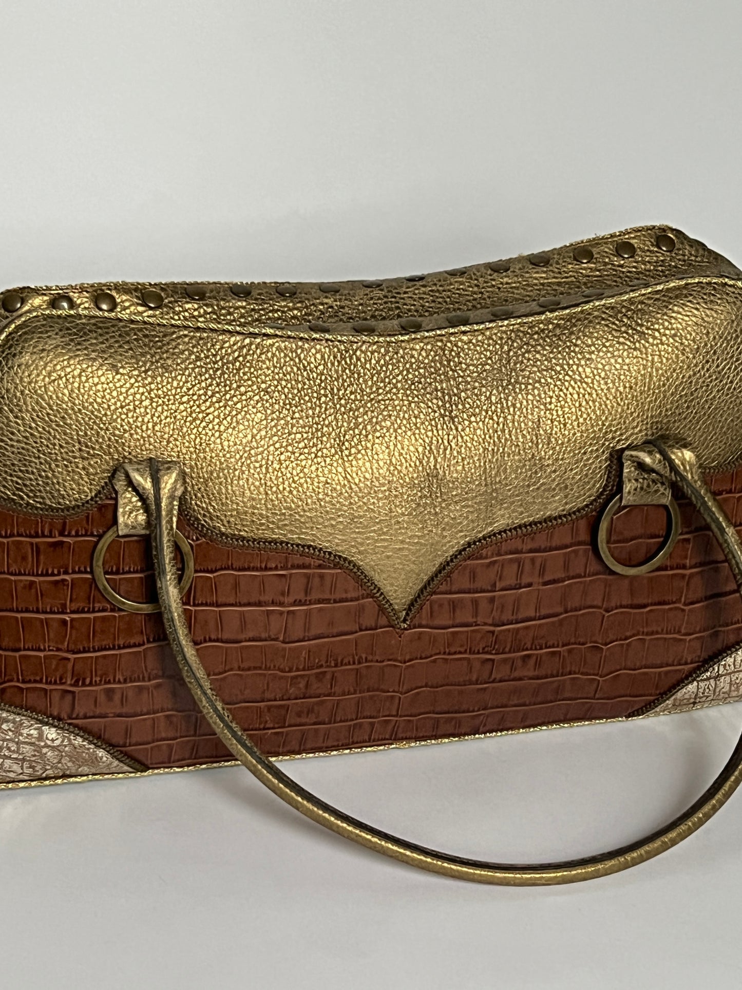 Y2K Leather Studded Bag