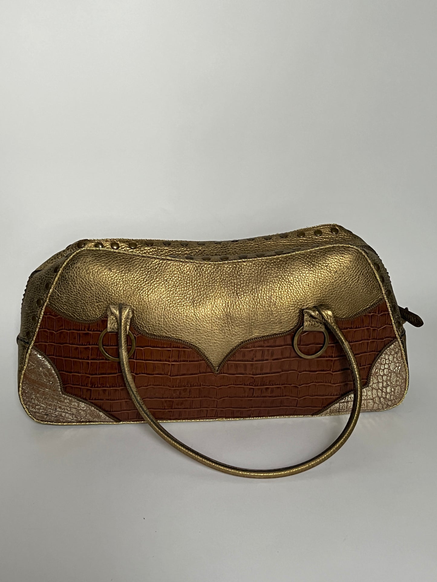 Y2K Leather Studded Bag
