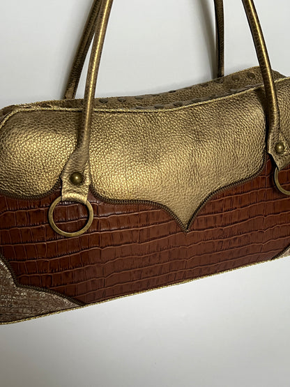 Y2K Leather Studded Bag