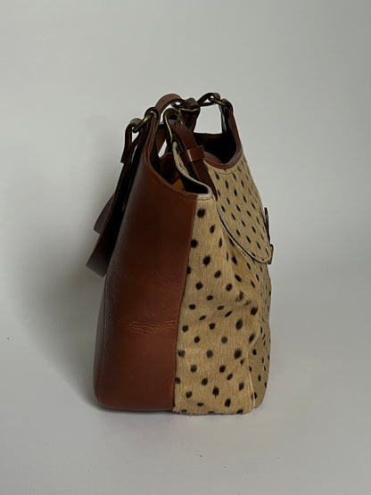 Polka Dot Cowhide Leather Bag