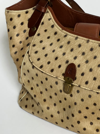 Polka Dot Cowhide Leather Bag