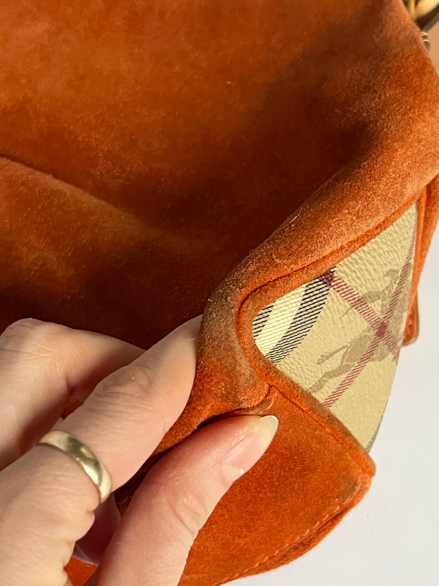 Burberry Suede Horn Bag