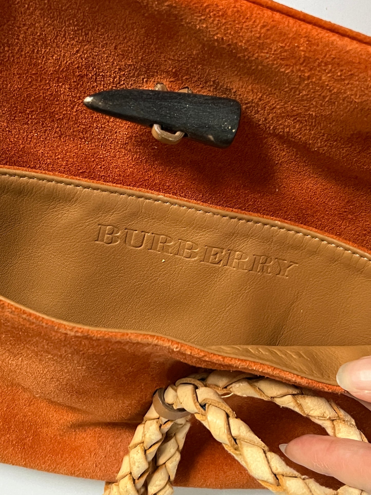 Burberry Suede Horn Bag