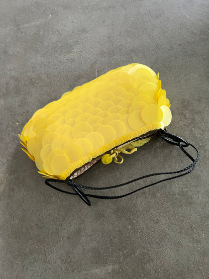 Yellow Sequin Rose Bag