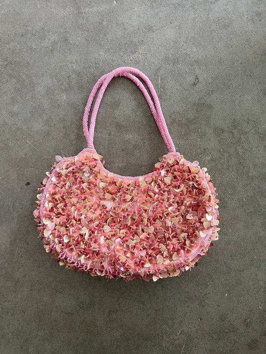 Che Che Pink Beaded Bag