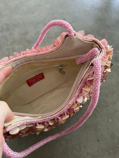 Che Che Pink Beaded Bag