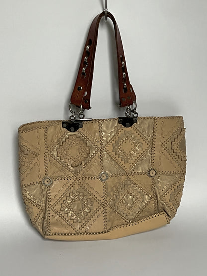 French Woven Leather Tote