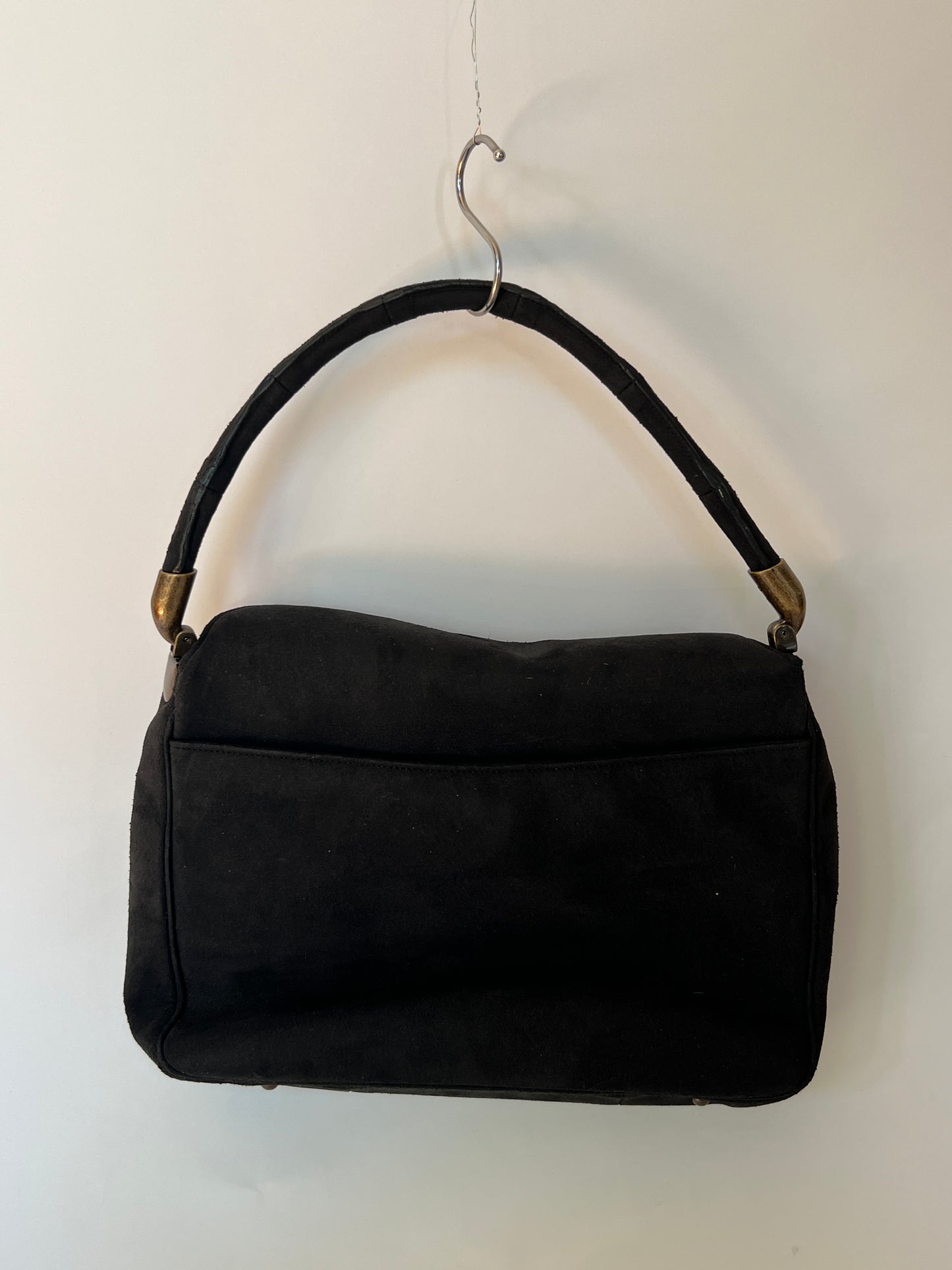 Okajima Embroidered Silk & Suede Shoulderbag