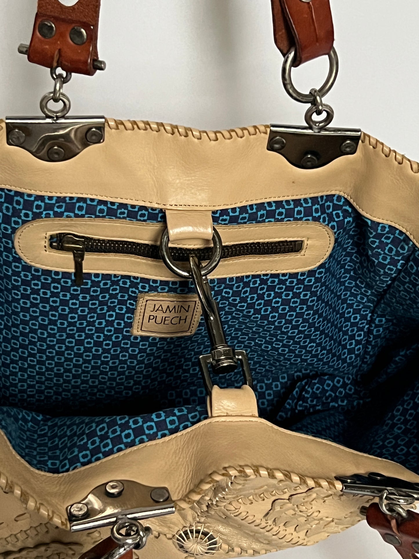 French Woven Leather Tote