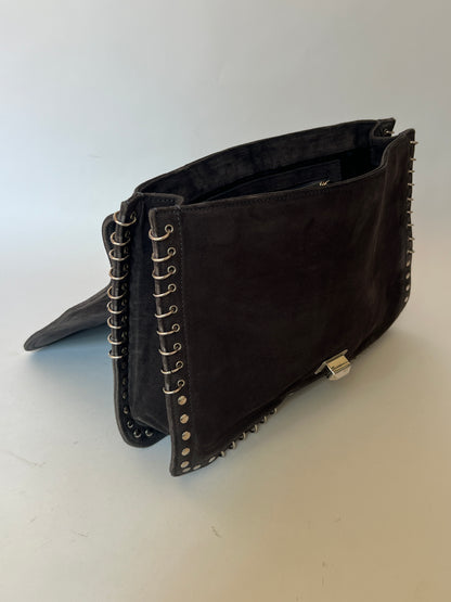 Pucci Suede Peirced Shoulder Bag