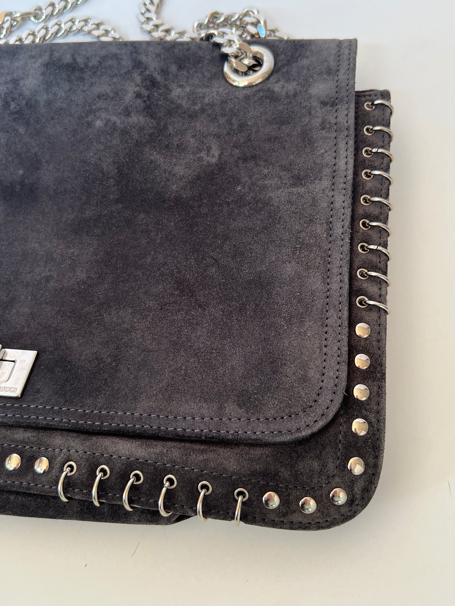 Pucci Suede Peirced Shoulder Bag