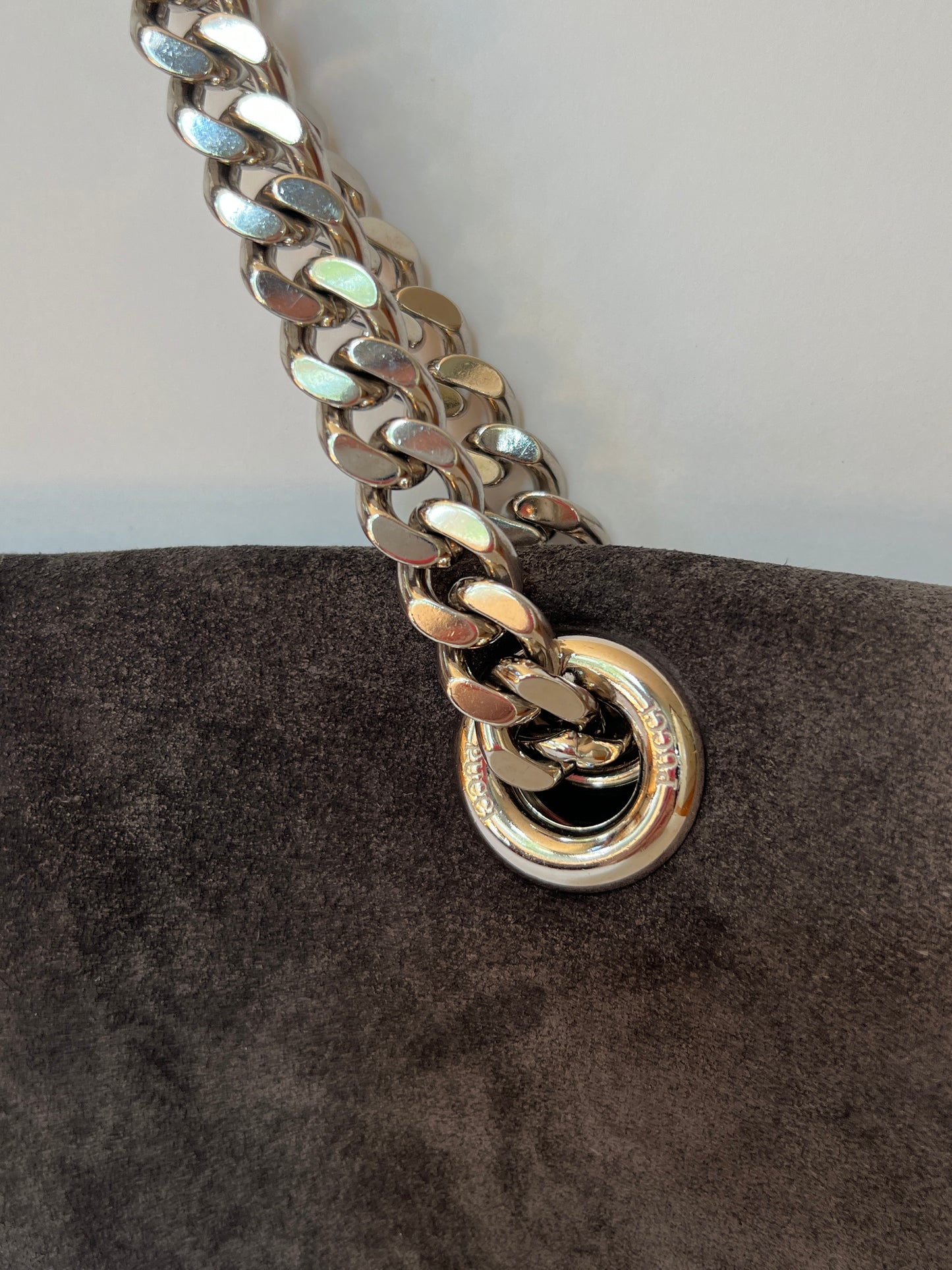 Pucci Suede Peirced Shoulder Bag
