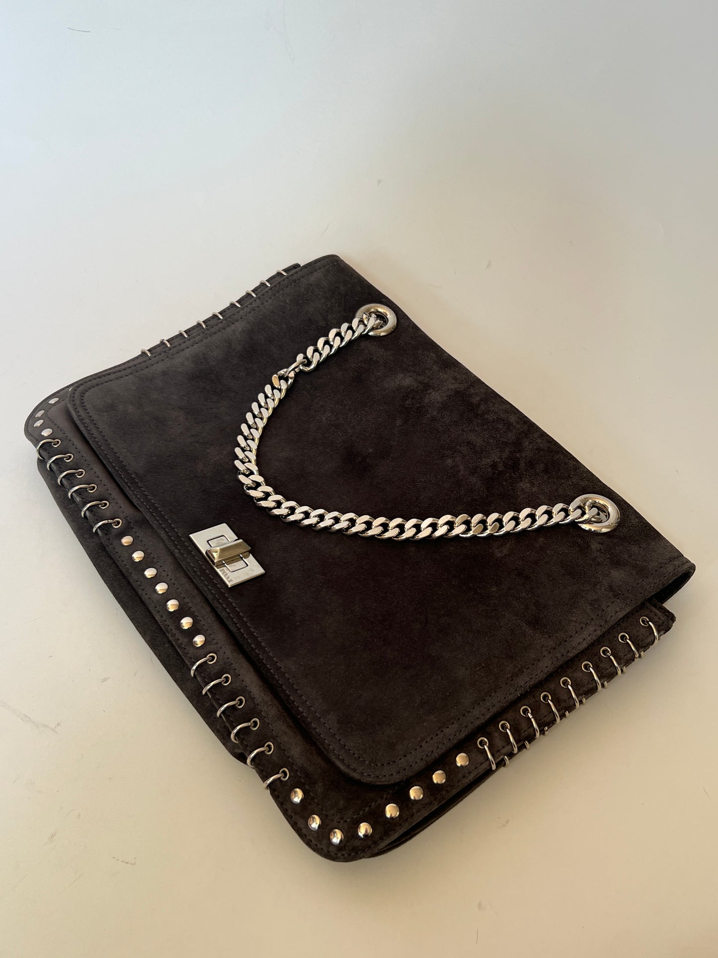 Pucci Suede Peirced Shoulder Bag