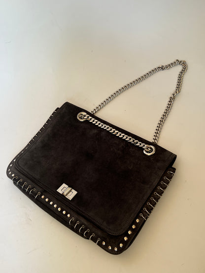 Pucci Suede Peirced Shoulder Bag