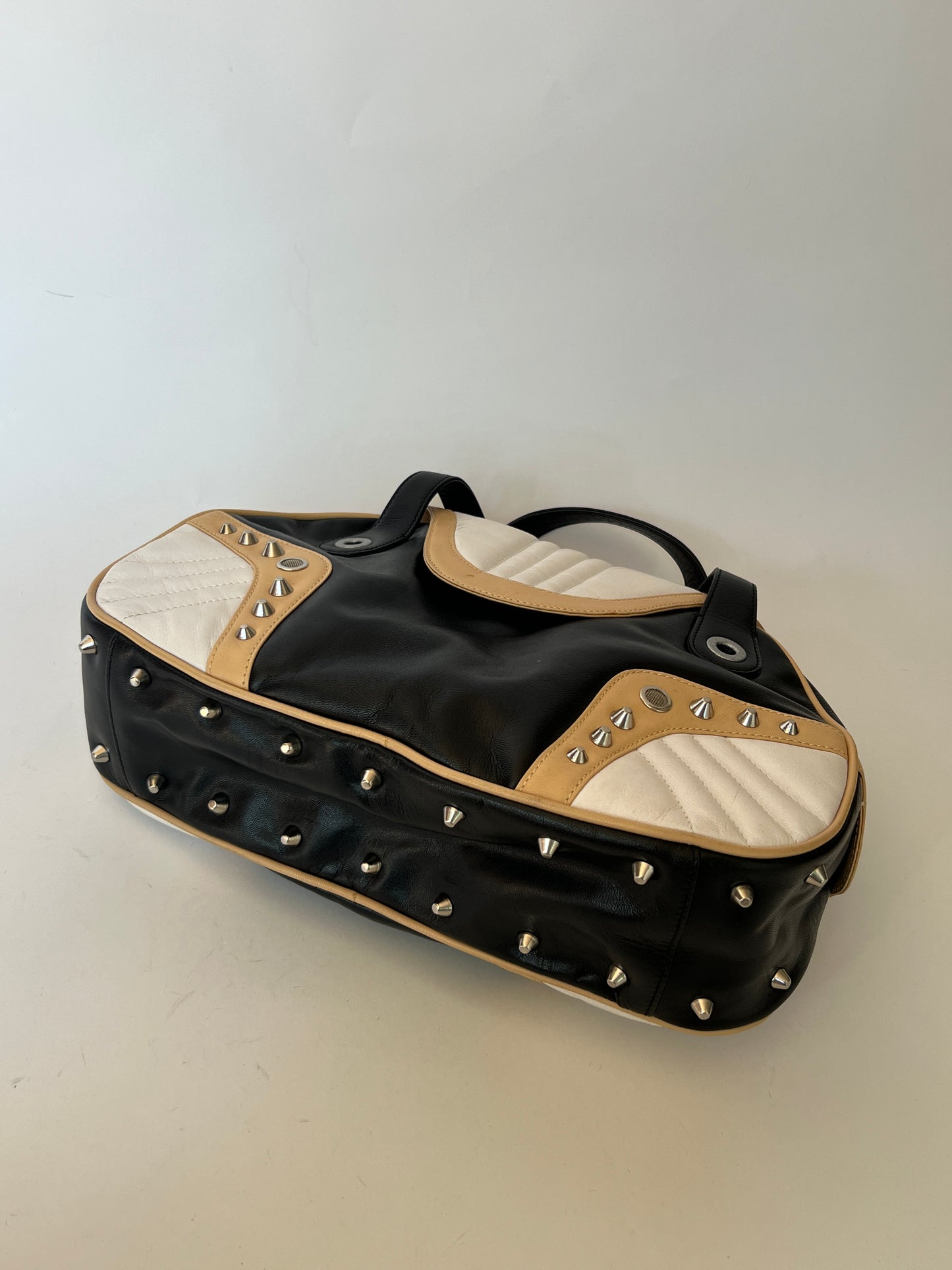 Cavalli Freedom Y2K Studded Leather Bag