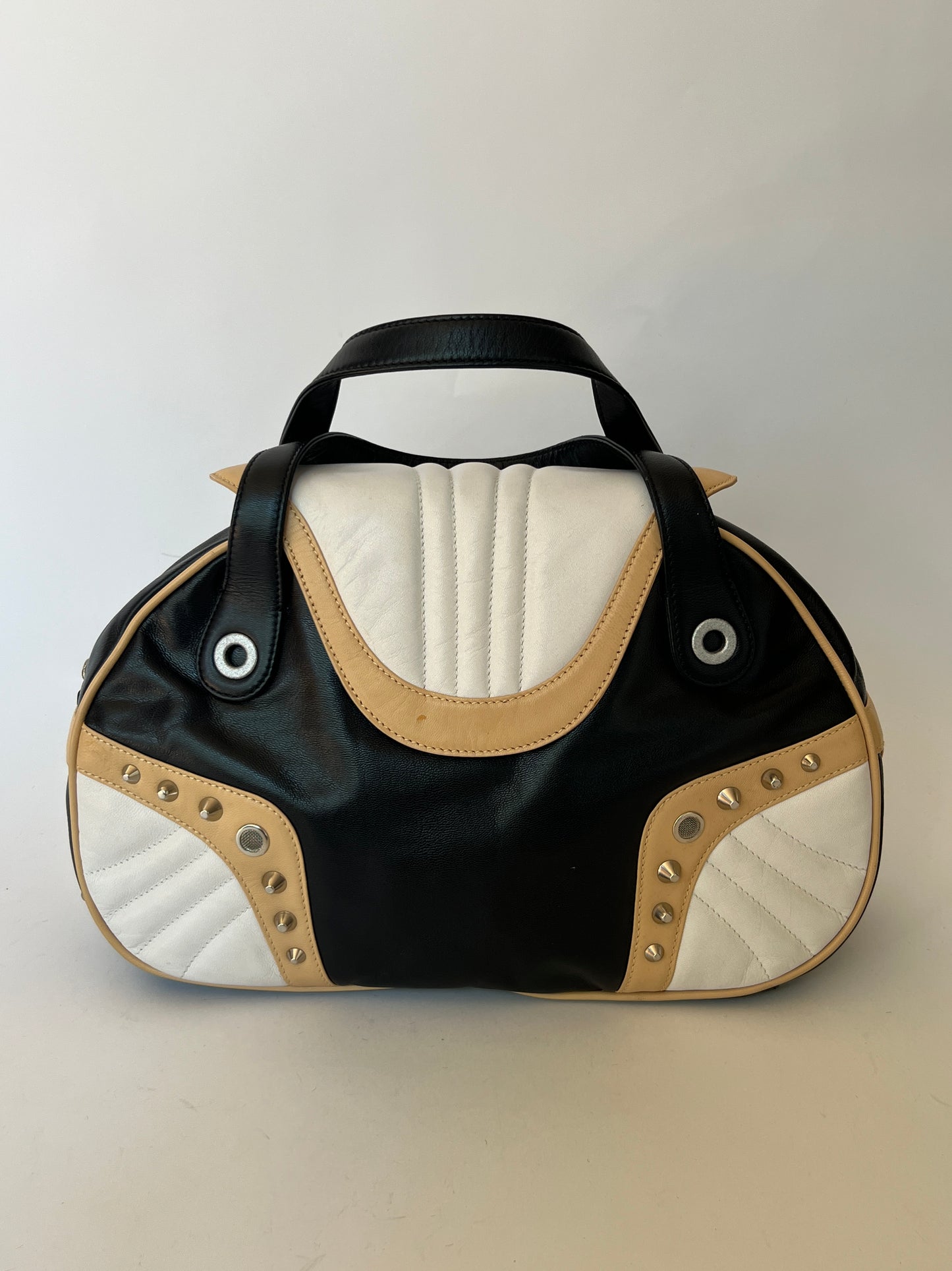 Cavalli Freedom Y2K Studded Leather Bag